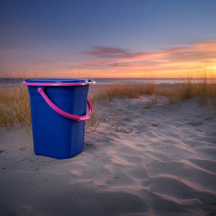 Toaletă turistică portabila GreenBlue bleumarin-roz 19 L