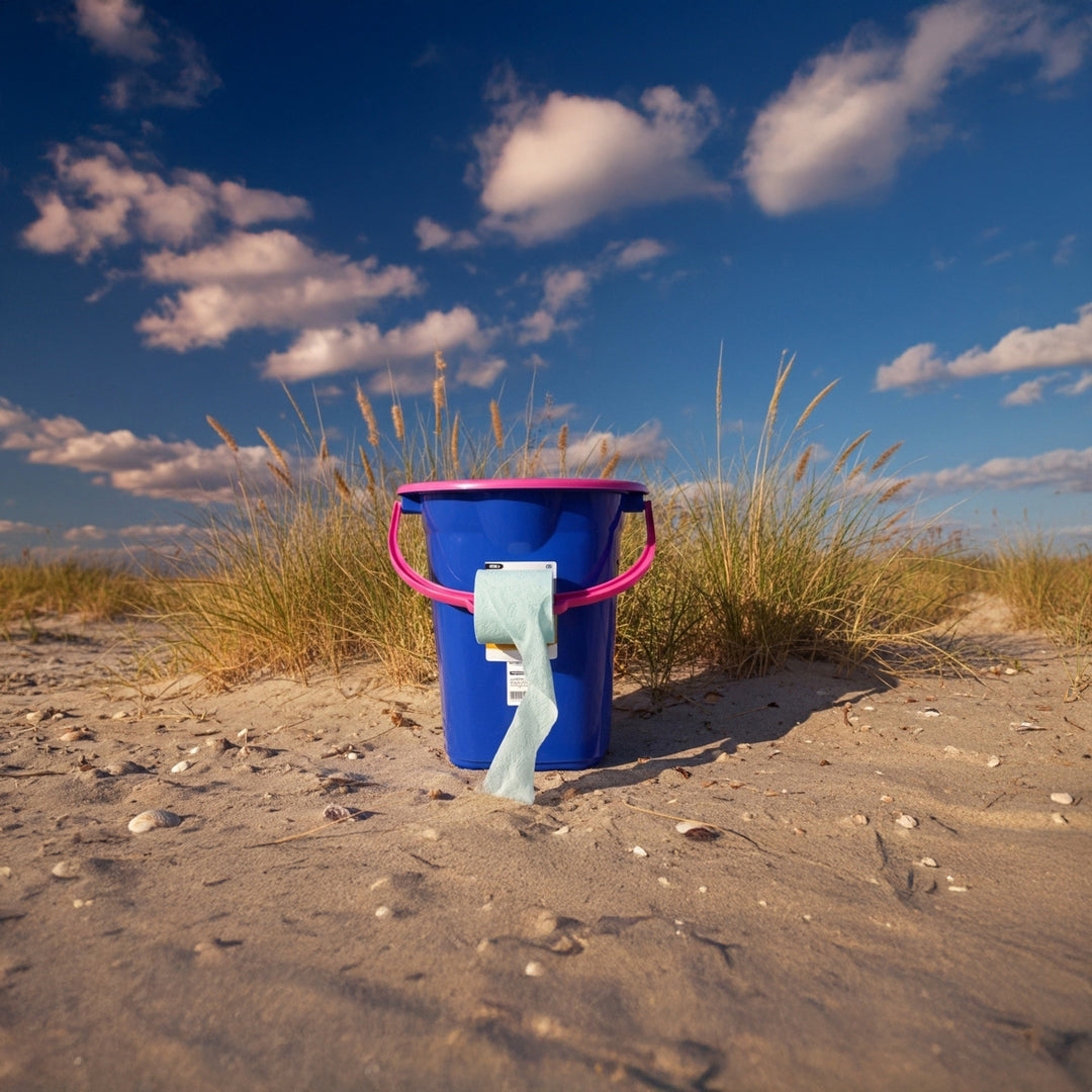 Toaletă turistică portabila GreenBlue bleumarin-roz 19 L