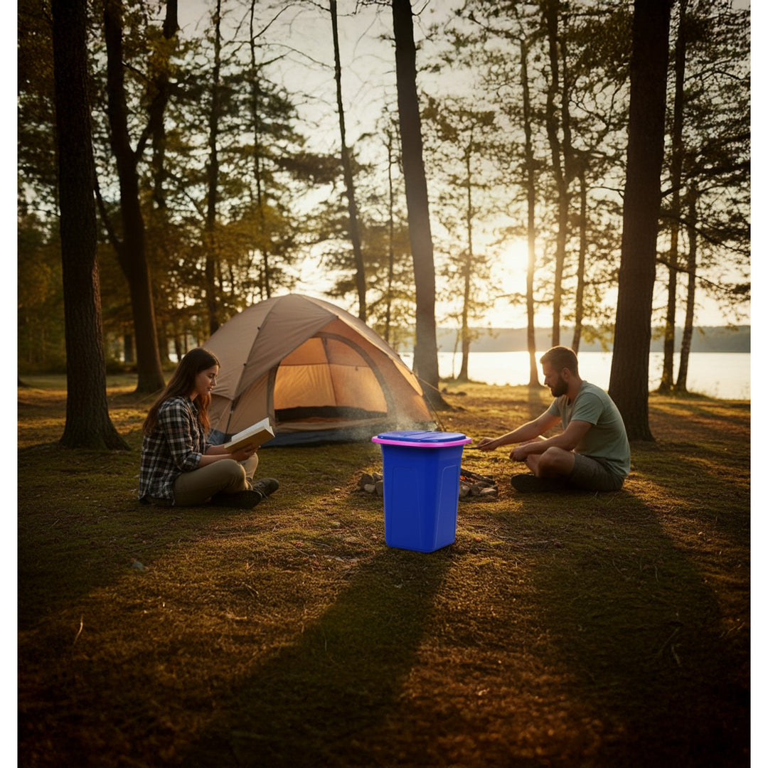 Toaletă turistică portabila GreenBlue bleumarin-roz 19 L