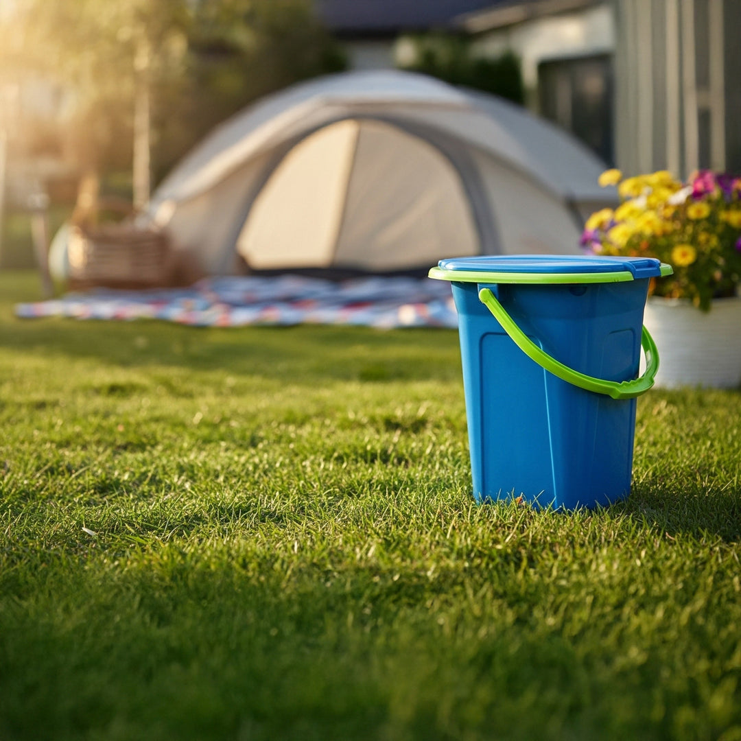 Toaletă turistică portabila GreenBlue albastru-verde, 19 L