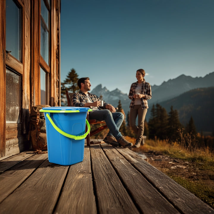 Toaletă turistică portabila GreenBlue albastru-verde, 19 L