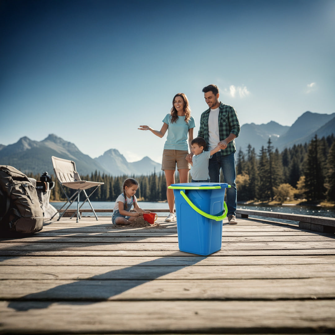 Toaletă turistică portabila GreenBlue albastru-verde, 19 L