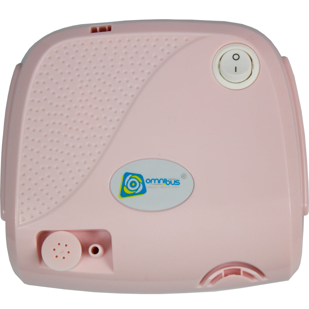 Inhalator Omnibus, funcționare continuă, 2 măști, filtre de rezervă, pulbere roz, BR-CN116B