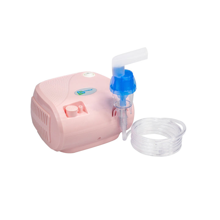 Inhalator Omnibus, funcționare continuă, 2 măști, filtre de rezervă, pulbere roz, BR-CN116B