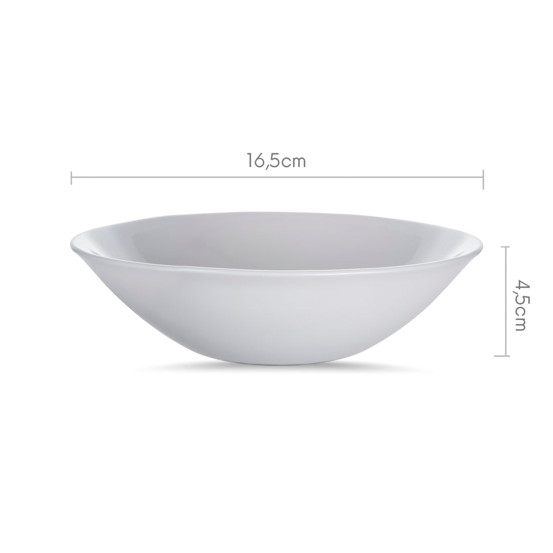 Salatiera Luminarc albă de 16 cm - igienică și sigură de utilizat