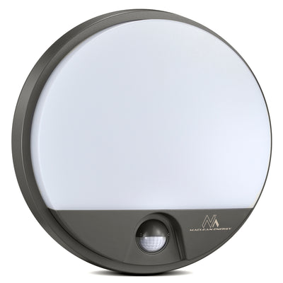 Detector de mișcare cu infraroșu Lampă LED MCE291 GR 1100lm 15W IP54 Maclean Energy culoare gri