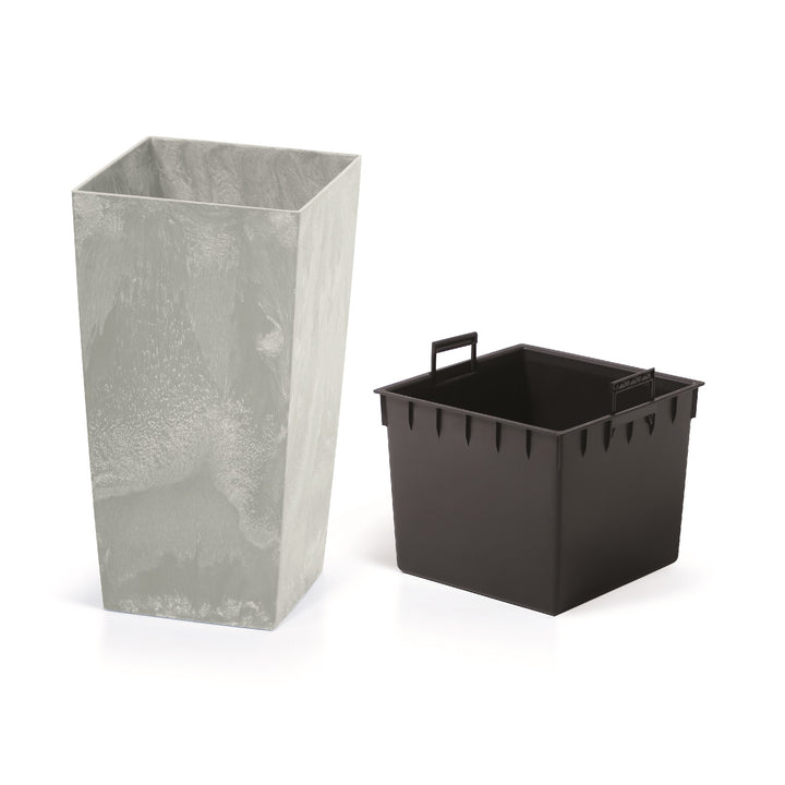 Mașină de plantat cu inserție de culoare și model care imită betonul Urbi Square Beton DURS140B-422U