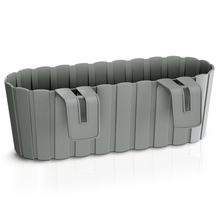Ghiveci cu cârlige - gri, jardiniere pentru balcon Boardee Hook DDECZ400-405U