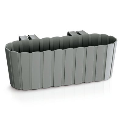 Ghiveci cu cârlige - gri, jardiniere pentru balcon Boardee Hook DDECZ400-405U
