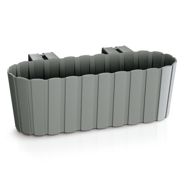 Ghiveci cu cârlige - gri, jardiniere pentru balcon Boardee Hook DDECZ400-405U