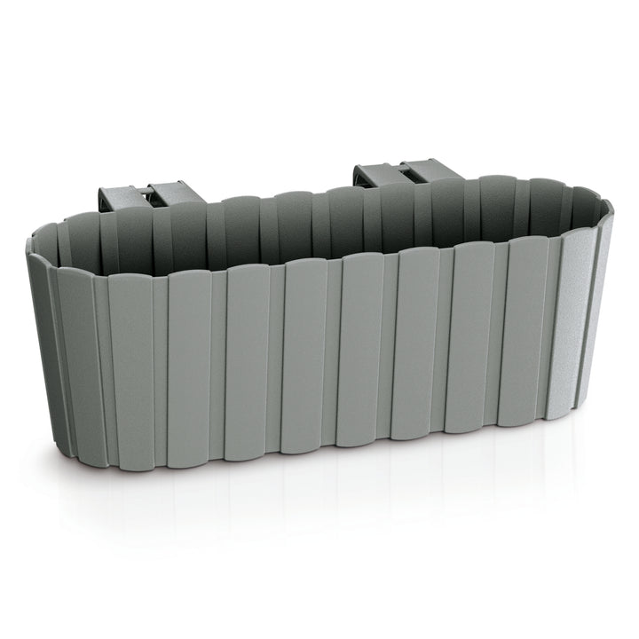 Ghiveci cu cârlige - gri, jardiniere pentru balcon Boardee Hook DDECZ400-405U