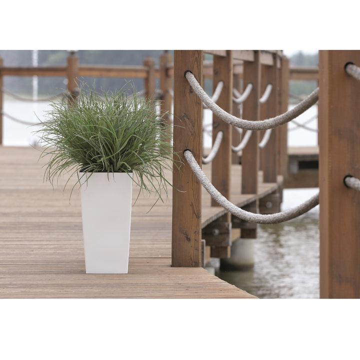 Ghiveci Prosperplast cu inserție Urbi Square DURS200-S449 - alb