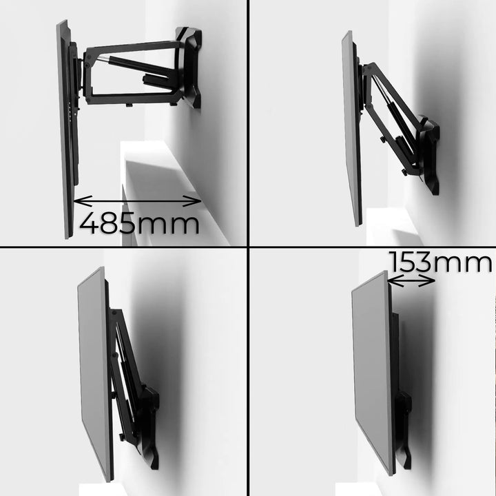 Suport TV electric cu telecomanda, 32 - 70 ", maximum 35 kg, Maclean MC-891, negru