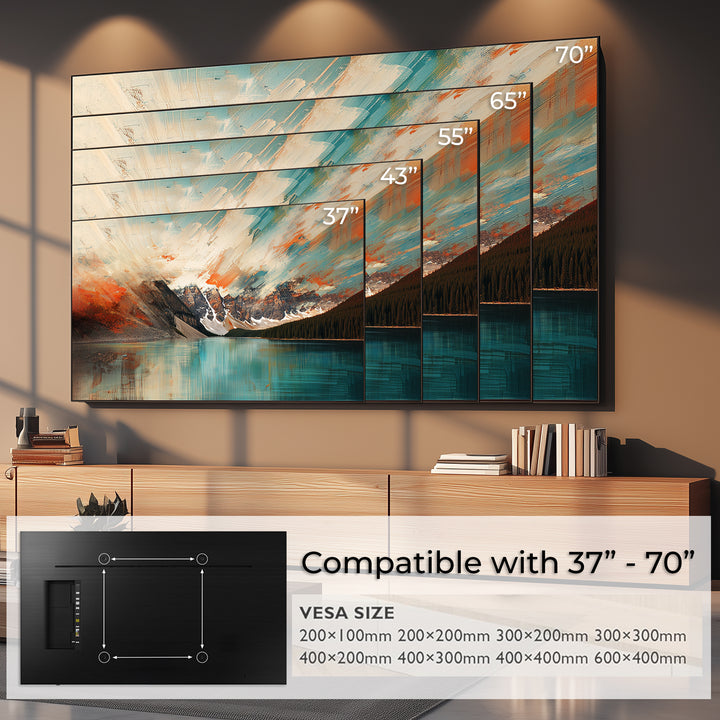 Suport TV electric cu telecomanda, 32 - 70 ", maximum 35 kg, Maclean MC-891, negru