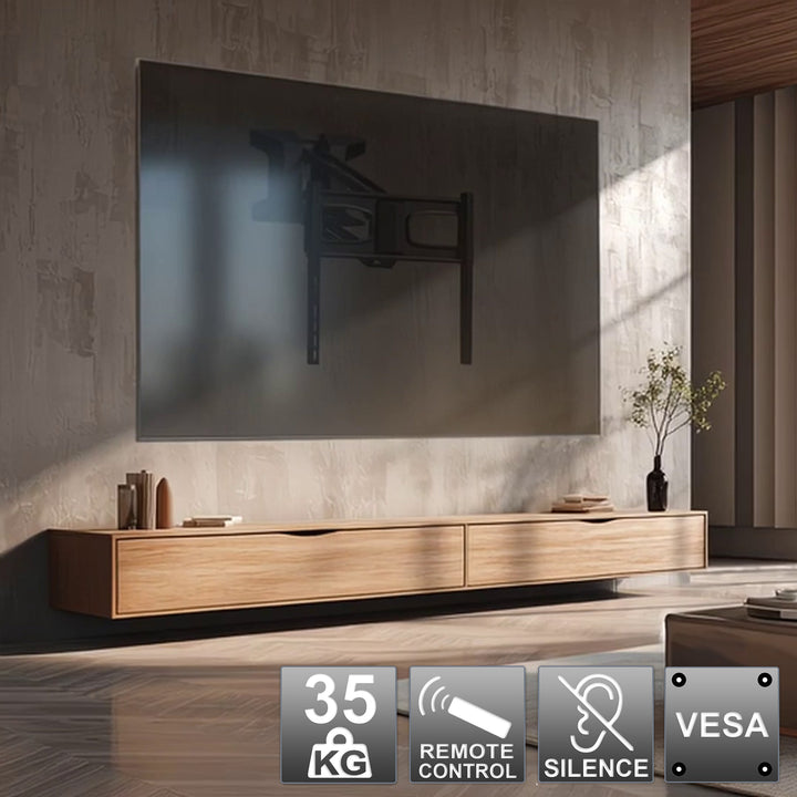 Suport TV electric cu telecomanda, 32 - 70 ", maximum 35 kg, Maclean MC-891, negru