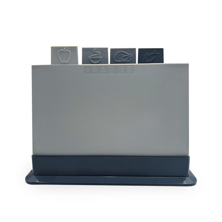 Maestro MR1787 Maestro MR1787 Chopping Cutting Board Stand Symbol Coded Reversible Plastic Set 4 PCS Dishwasher Safe