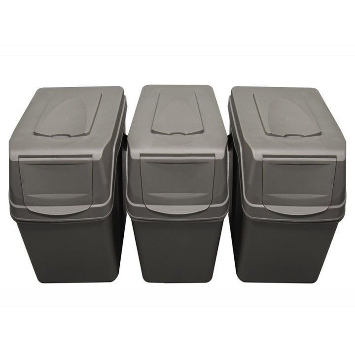 Set coșuri de segregare Sortibox 3x25L ISWB25S3-405U - gri