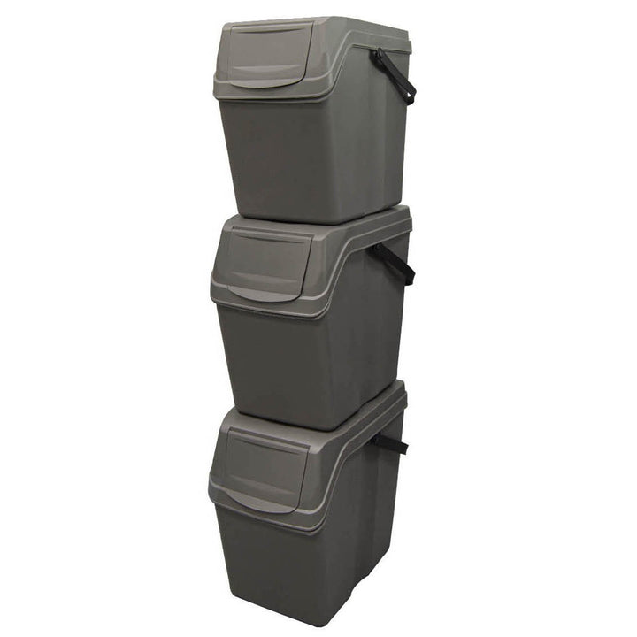 Set coșuri de segregare Sortibox 3x25L ISWB25S3-405U - gri