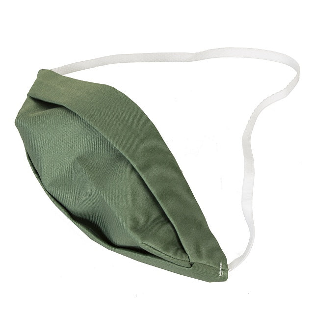 Mască pentru adulți mască de bumbac cu două fețe verde