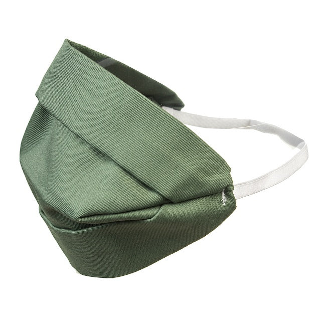 Mască pentru adulți mască de bumbac cu două fețe verde