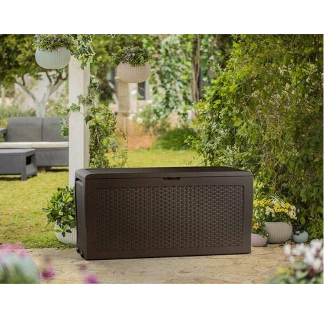 LADA KETER PENTRU BALCON, GRĂDINA SAMOA RATTAN 270 BOX