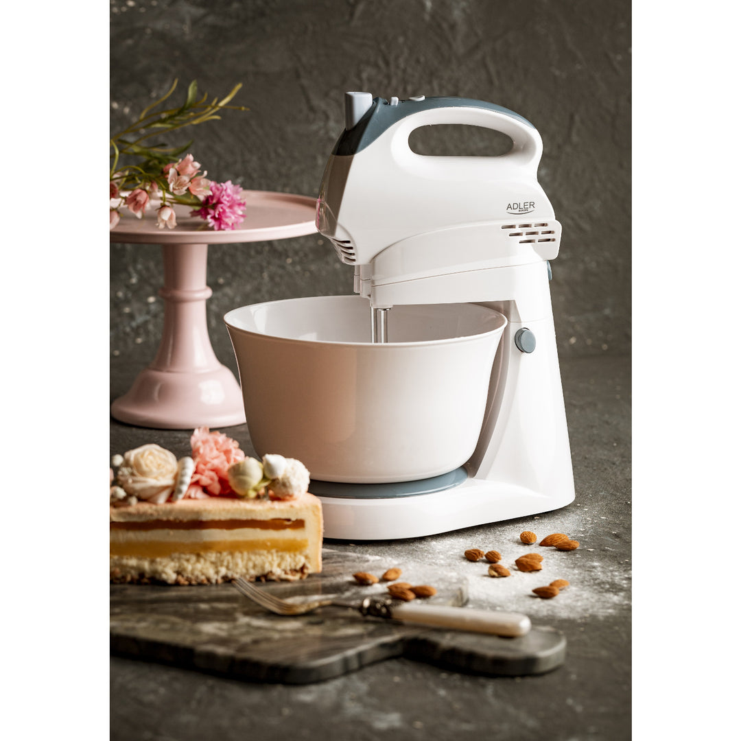 Mixer de mână cu bol rotativ cu motor Adler AD 4202