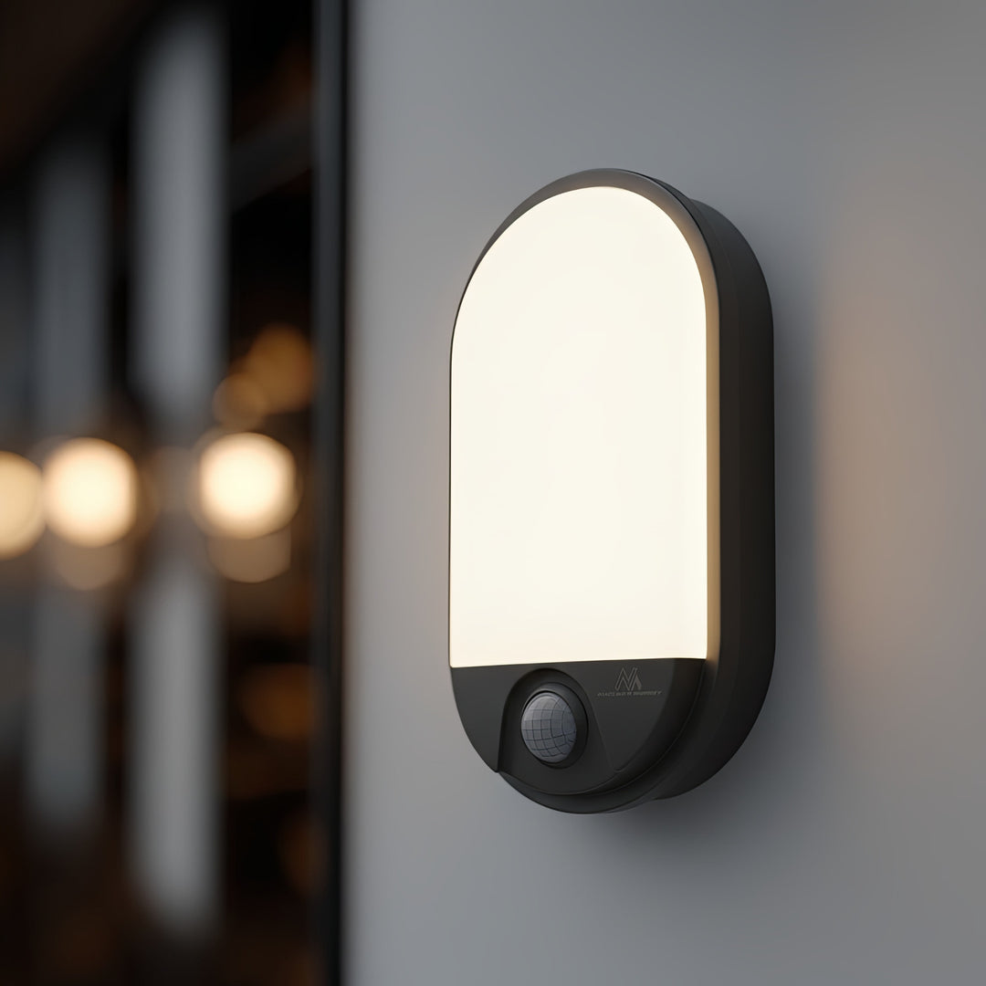 Maclean MCE340 Senzor infraroșu LED lampă de perete cu senzor de mișcare și de apus de lumină de iluminat de economisire a energiei