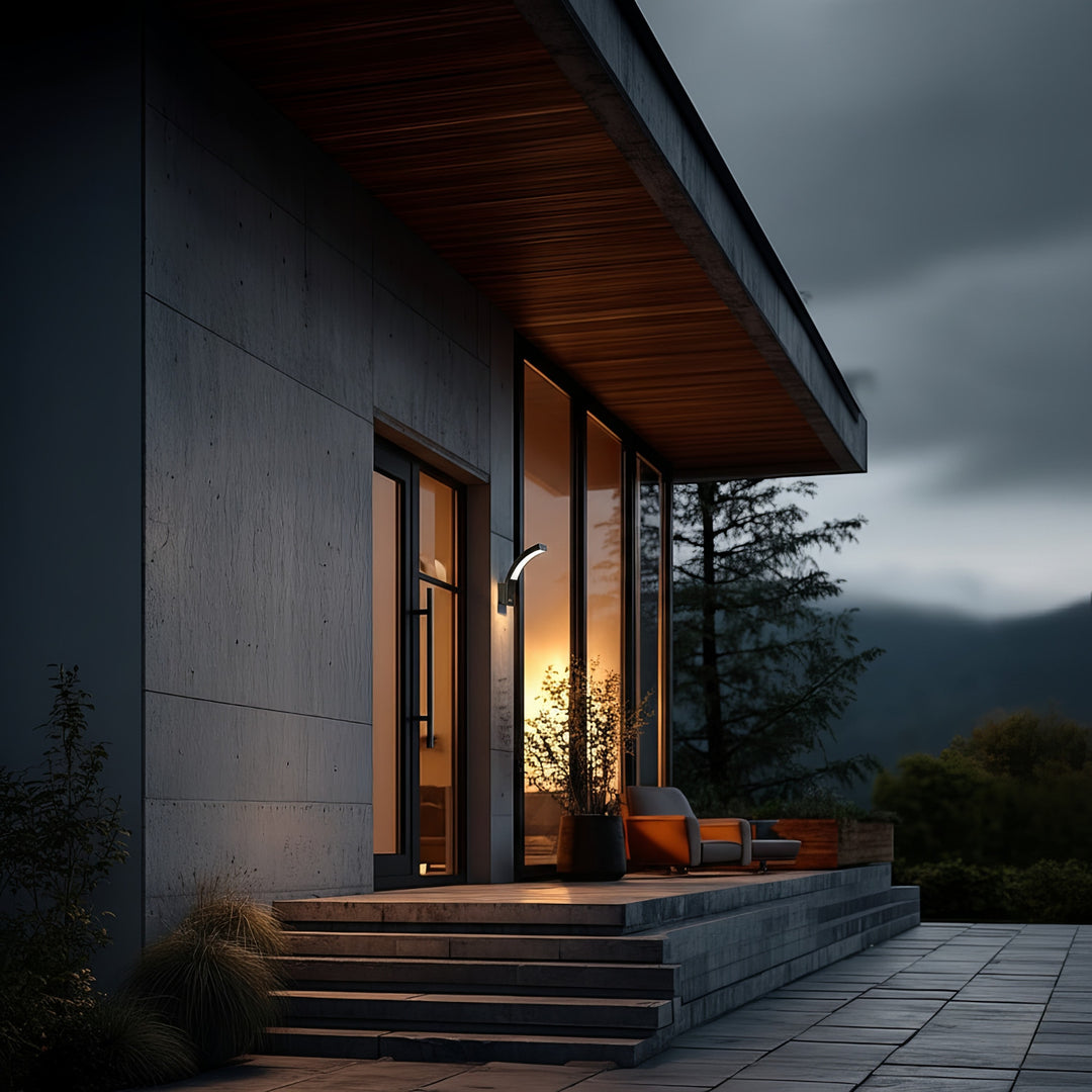 Lampa de perete cu LED-uri MCE343 B 800lm 10W IP54 Maclean Energy negru, alb natural (4000K)