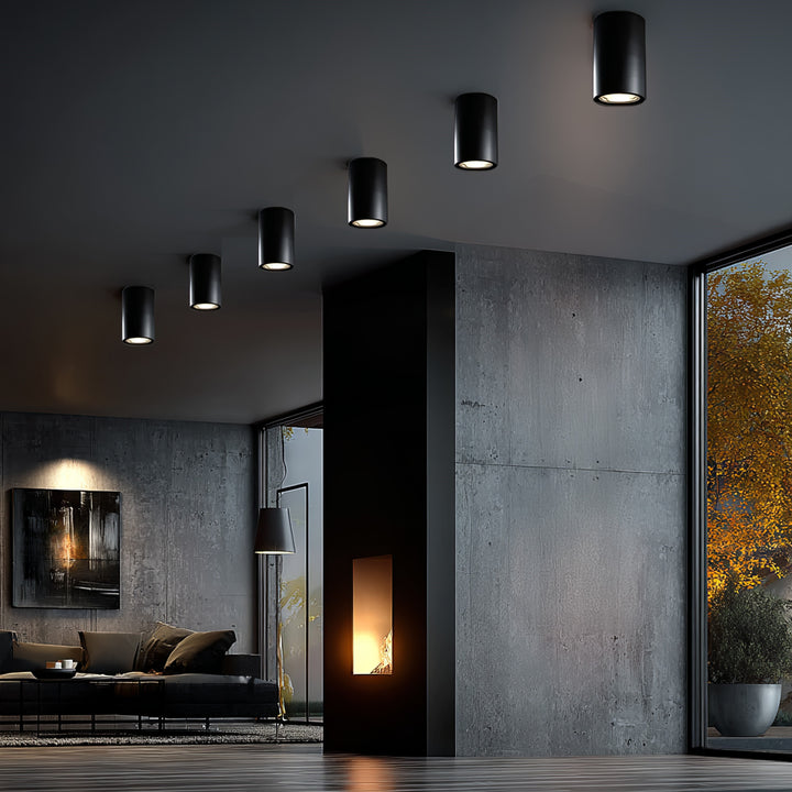 Plafoniera cu halogen GU10, MCE422 B, negru, design modern