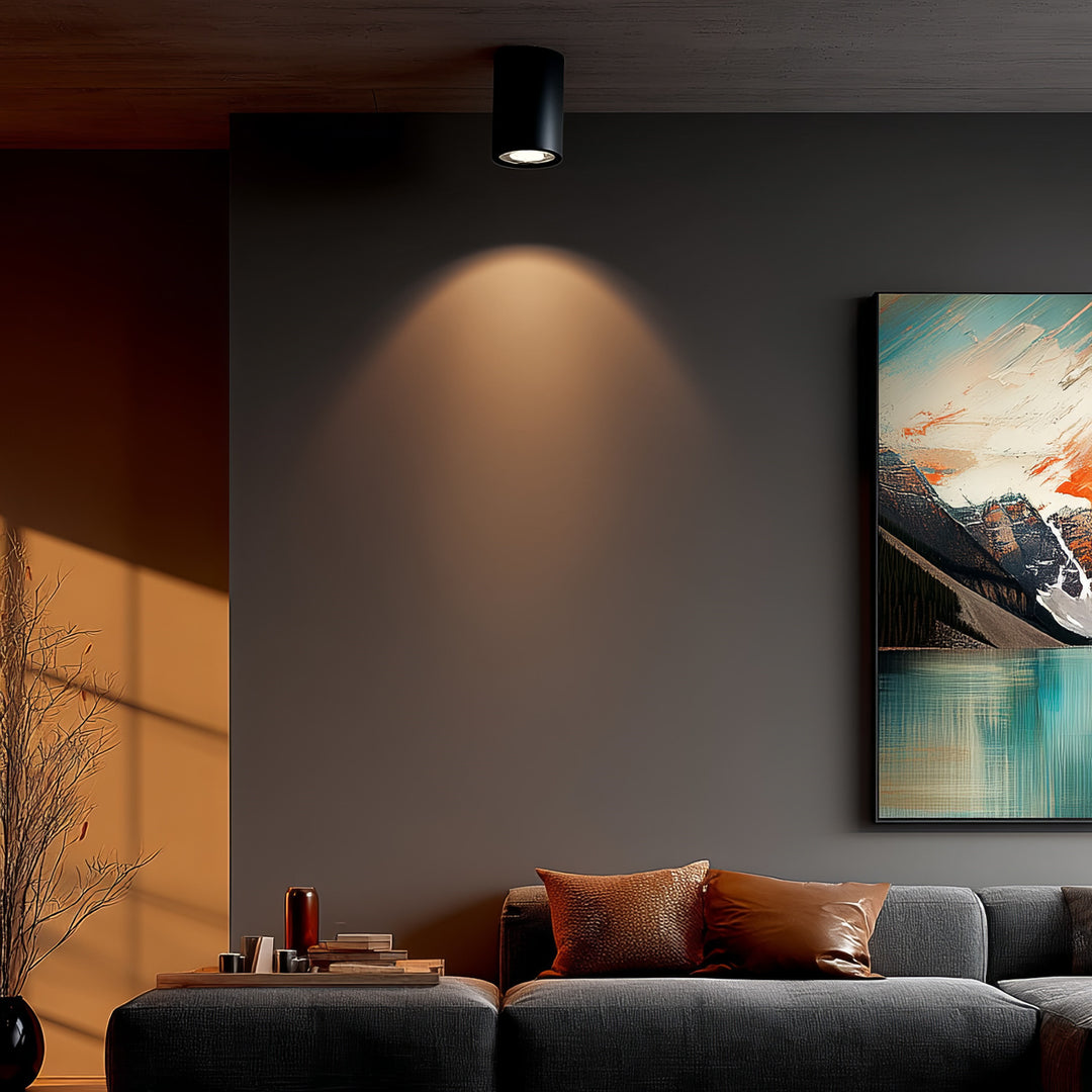 Plafoniera cu halogen GU10, MCE422 B, negru, design modern