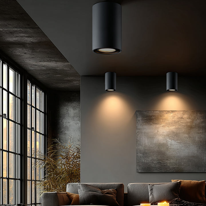 Plafoniera cu halogen GU10, MCE422 B, negru, design modern
