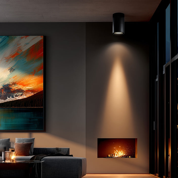 Plafoniera cu halogen GU10, MCE422 B, negru, design modern