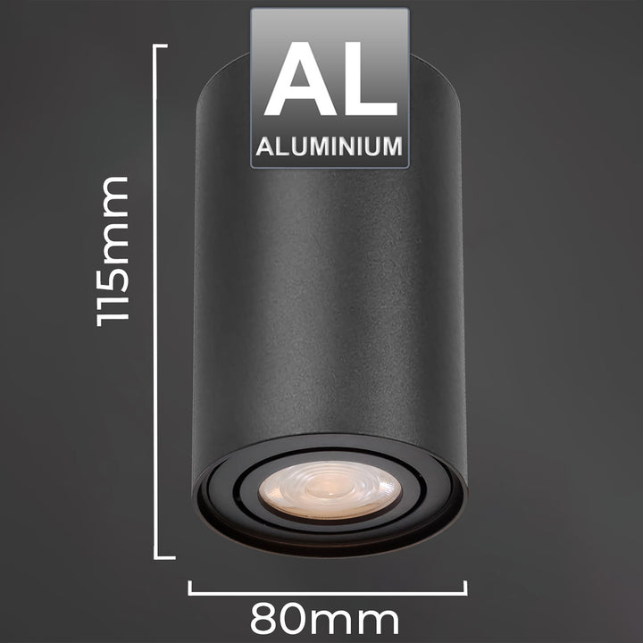 Plafoniera cu halogen GU10, MCE422 B, negru, design modern