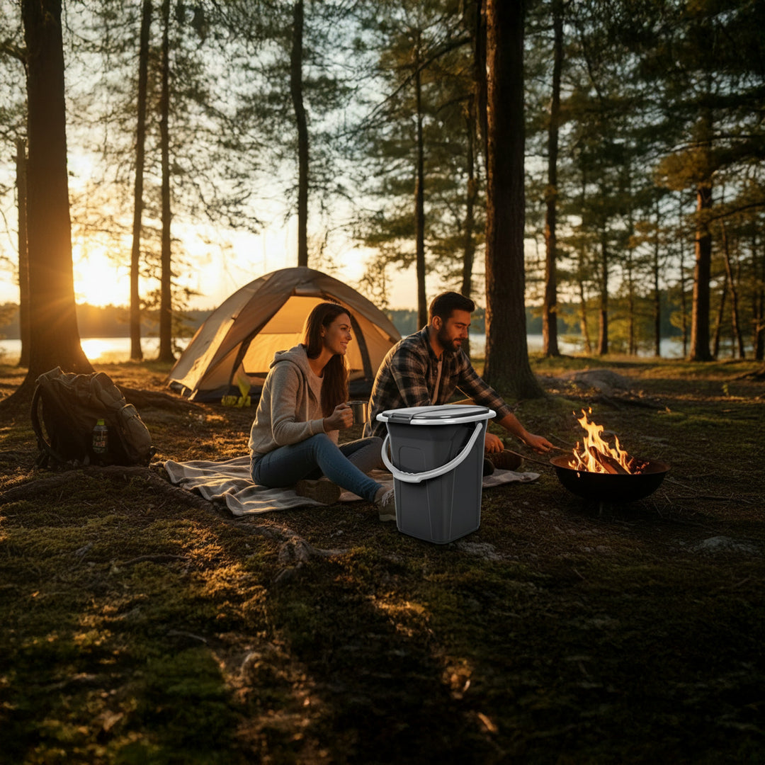 Toaletă turistică portabila GreenBlue antracit, 19 L
