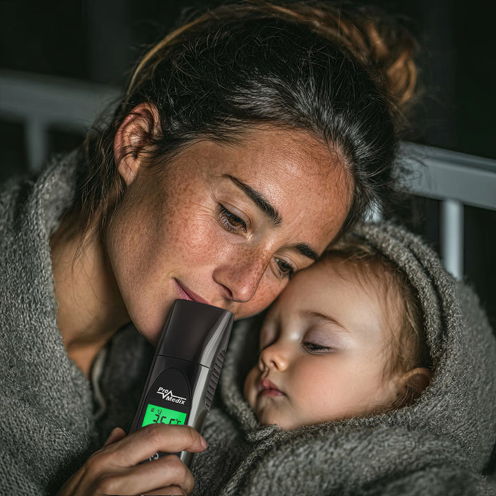 Termometru medical cu infrarosu, fara contact, Promedix PR-638