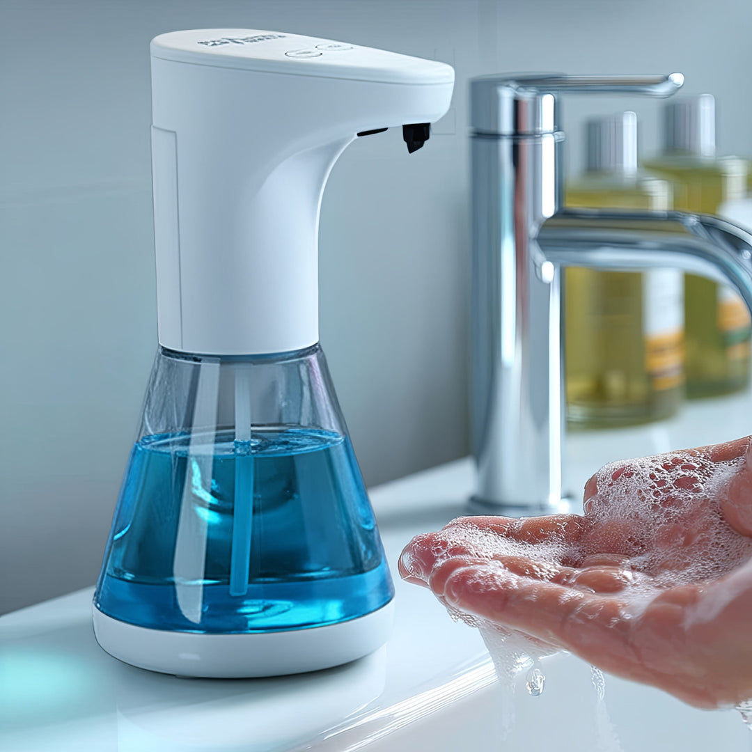 Dispenser automat de dozare pentru săpunuri lichide, dezinfectanți și geluri Promedix PR-530 480ml pentru 4 baterii AA