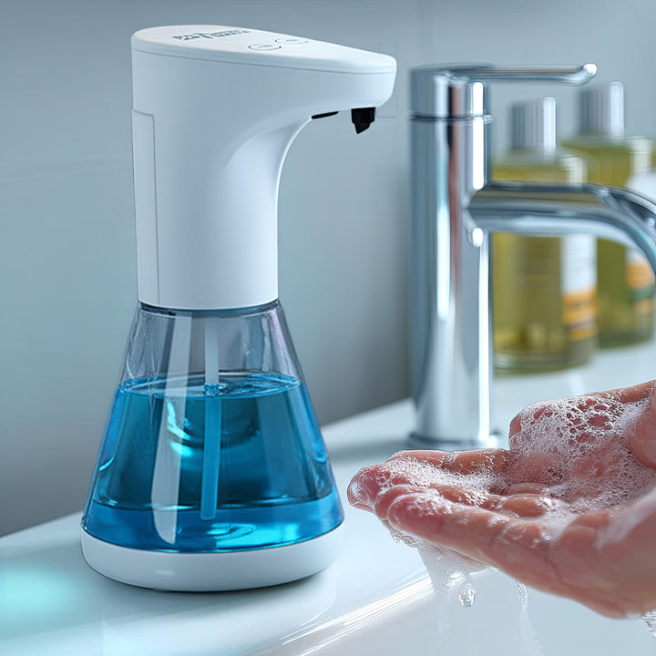 Dispenser automat de dozare pentru săpunuri lichide, dezinfectanți și geluri Promedix PR-530 480ml pentru 4 baterii AA
