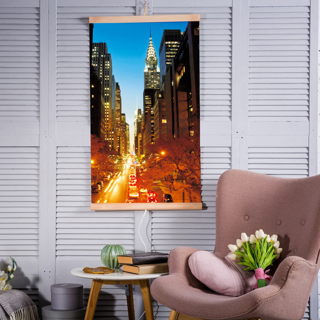 Încălzitor cu infraroșu - panou de încălzire flexibil 430W TRIO model 2 Manhattan, dimensiuni 100x57cm cu regulator