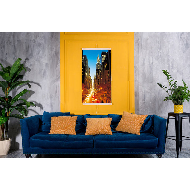 Încălzitor cu infraroșu - panou de încălzire flexibil 430W TRIO model 2 Manhattan, dimensiuni 100x57cm cu regulator