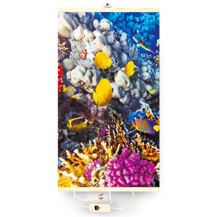 Încălzitor cu infraroșu - panou de încălzire flexibil 430W TRIO model 6 coral reef, dimensiuni 100x57cm cu regulator