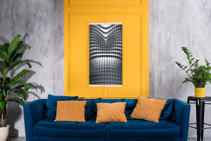 Încălzitor cu infraroșu - panou de încălzire flexibil 430W TRIO model 7 abstract, dimensiuni 100x57cm cu regulator