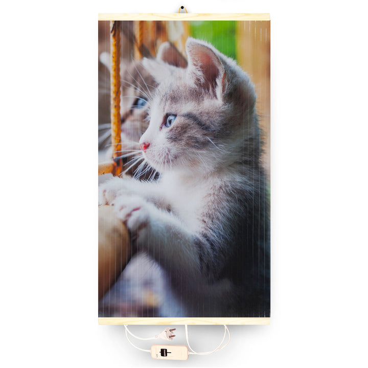 Încălzitor cu infraroșu - panou de încălzire flexibil 430W TRIO design 11 cat, dimensiuni 100x57cm cu regulator