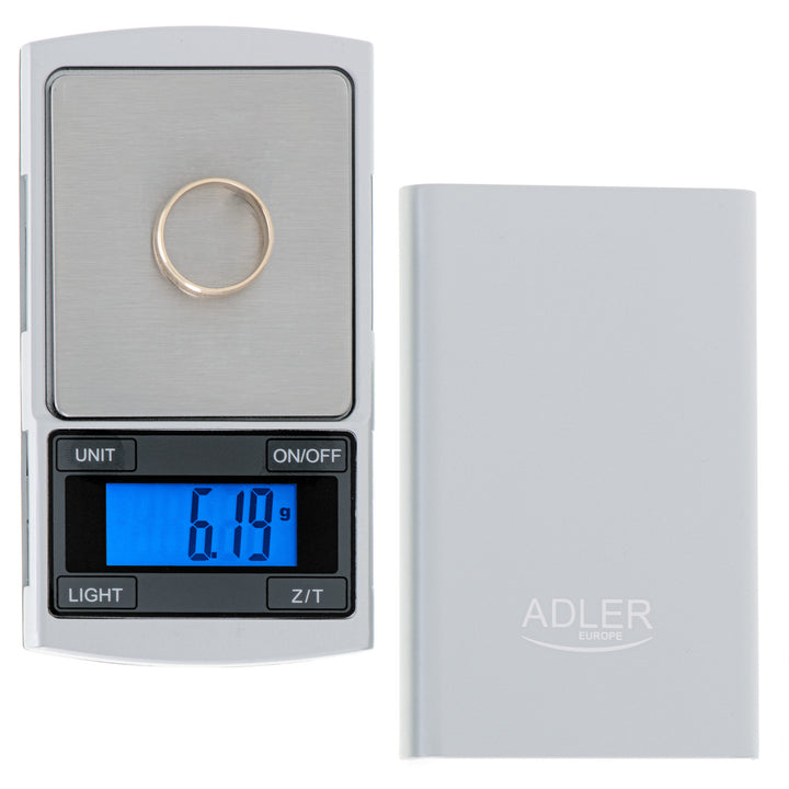 Balanță de precizie Adler, afișaj LCD, până la 100g, AD 3168