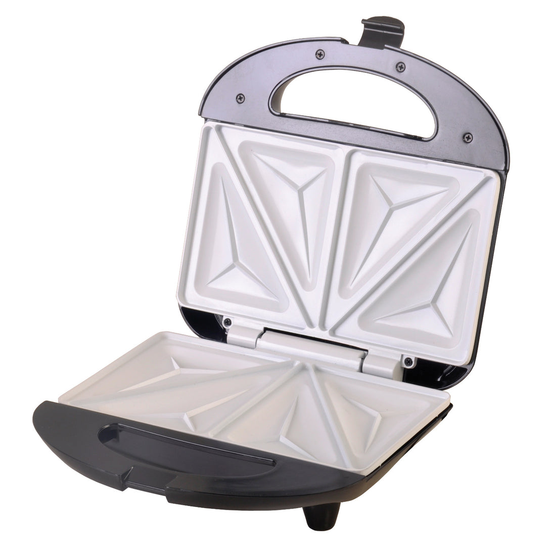 Aparat de făcut sandvișuri Camry, acoperire ceramică antiaderentă, putere maximă 850 W, CR 3018