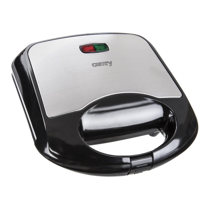Aparat de făcut sandvișuri Camry, acoperire ceramică antiaderentă, putere maximă 850 W, CR 3018