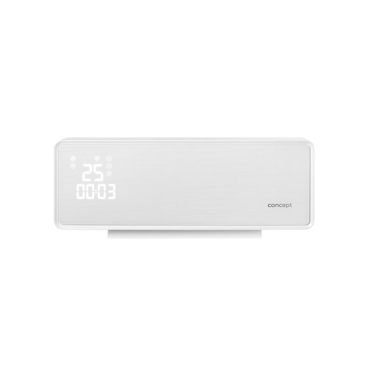 Încălzitor din ceramică cu telecomandă, afișaj LED, ventilator, temporizator, oscilație de 2000 W, până la 20 m2, Concept QH4000