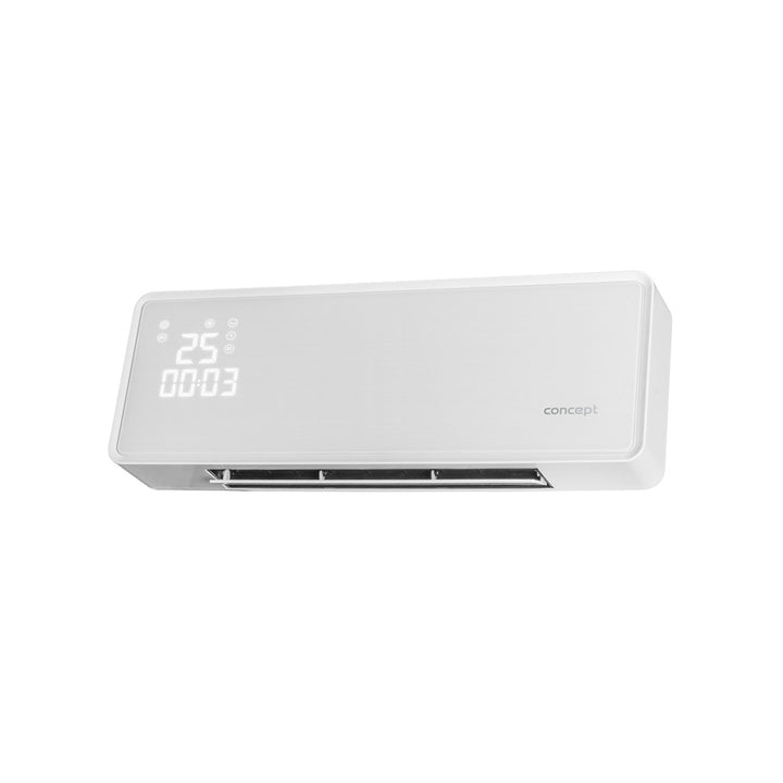 Încălzitor din ceramică cu telecomandă, afișaj LED, ventilator, temporizator, oscilație de 2000 W, până la 20 m2, Concept QH4000