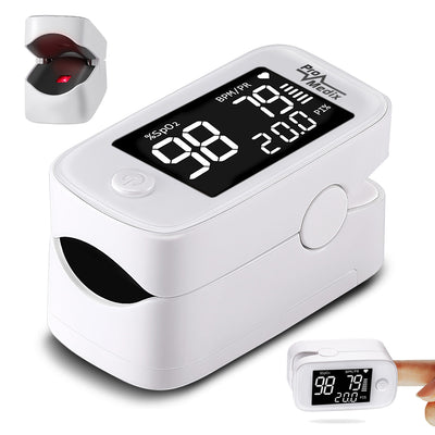 Pulsoximetru medical cu deget Promedix PR-870 Oximetru cu LED HD de 1,5 ”