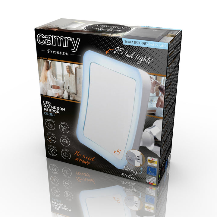 Oglindă de baie, pivotantă, cu iluminare LED CR 2169