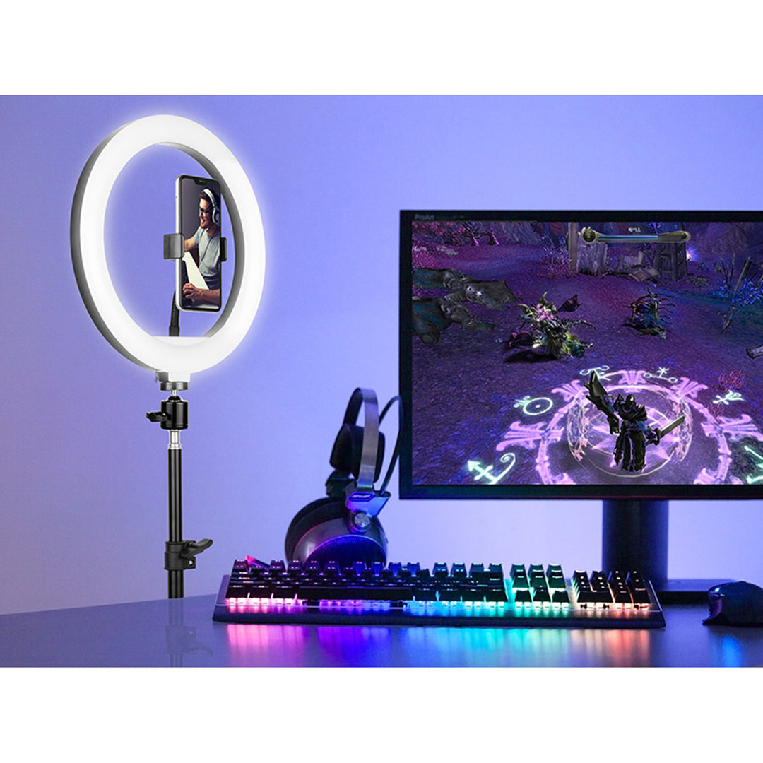 RING Lumină inelară TRACER de 30 cm cu trepied de 210 cm